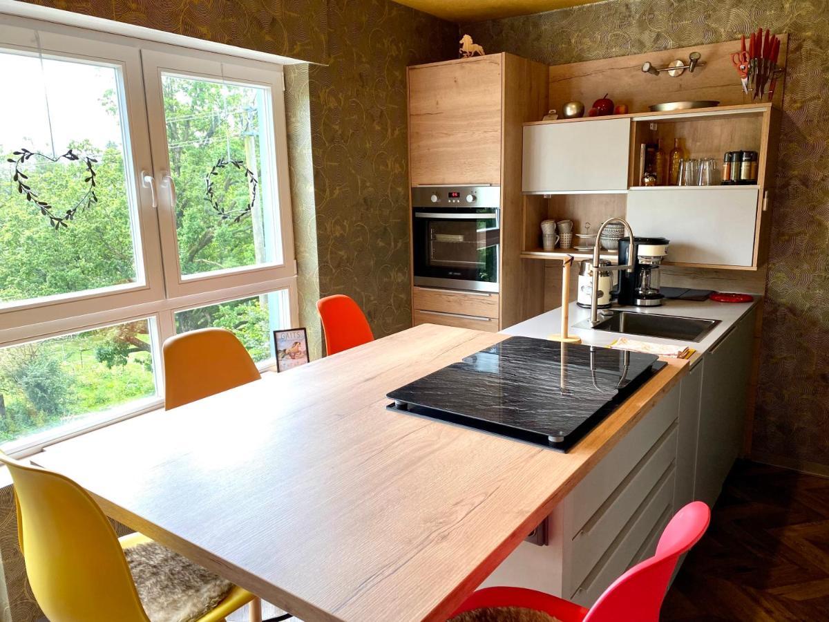 Hof Vierzehnender Im Hohen Venn - 70Qm Maisonette - 2 Schlafzimmer - Wohnkueche - Balkon Mit Grill - Monschau - Eifel - Hunde Willkommen - Islandpferde Esterno foto